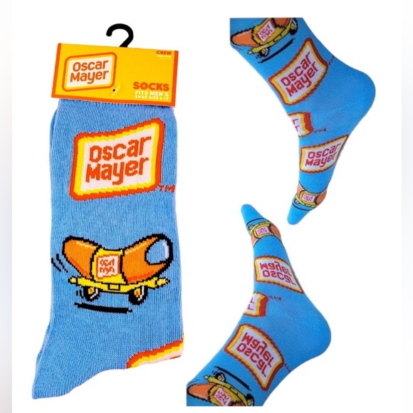 Men’s 3 Pack Snack & Junk Food Theme Crew Socks Set - Picture 6 of 8